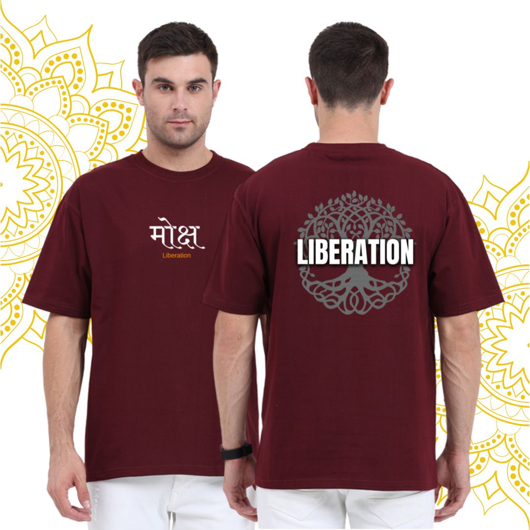 "Moksha" (मोक्ष) Liberation | unisex Oversized Classic T-shirt